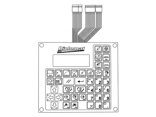 Teclado de Membrana para CNC MCS Diplomat - Vista 2