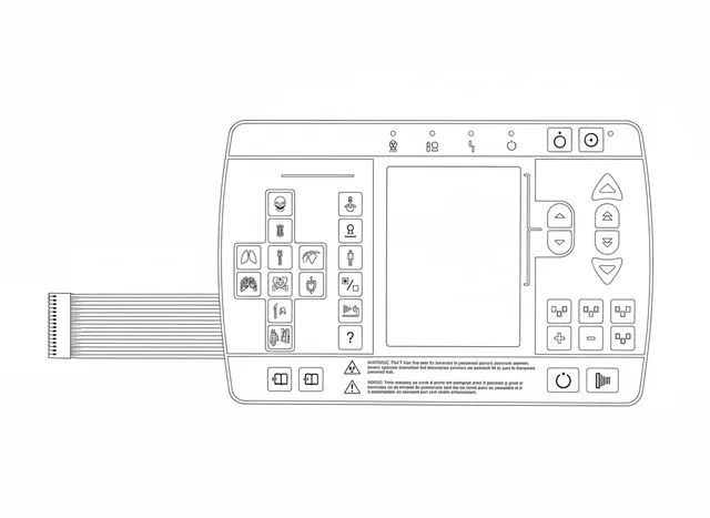 Teclado de Membrana para Máquina Raio X GE XR 6000 - Vista 2
