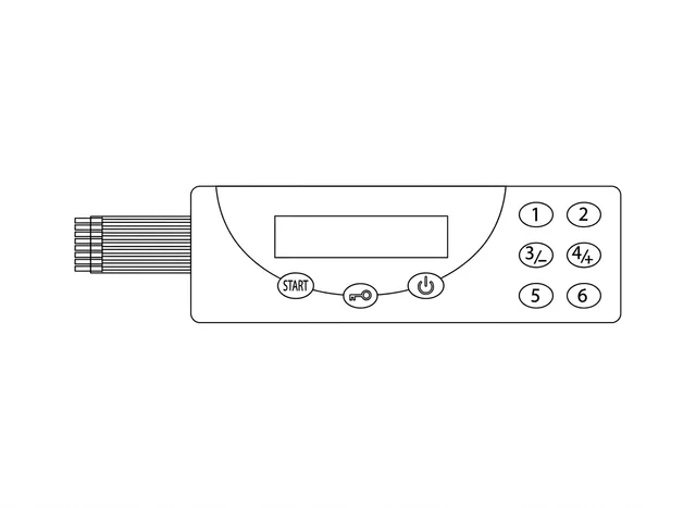 Teclado de Membrana para Equipamento Lancer Undercounter Laboratory Washer - Vista 2