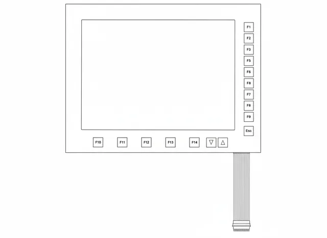 Teclado de Membrana para CNC Romi Mach 9 - Vista 2