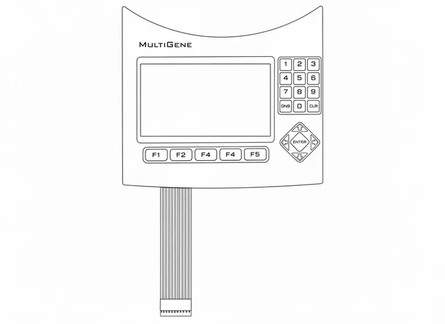 Teclado de Membrana para equipamento MultiGene Labnet - Vista 2