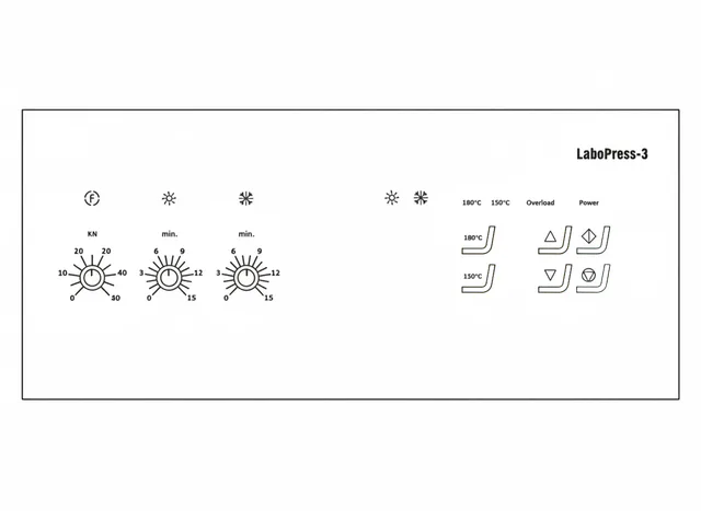 Painel Membrana para Struers LaboPress 3 - Vista 2