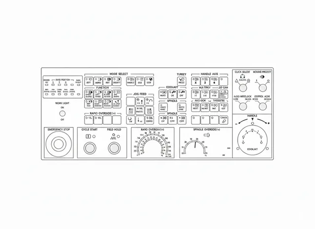 Painel de Membrana para Torno Hwacheon VT 550 - Vista 2