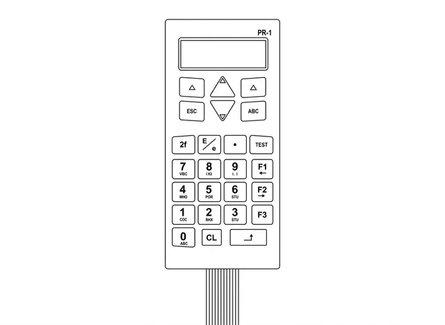 Teclado de Membrana para Handset PR-1 - Vista 2