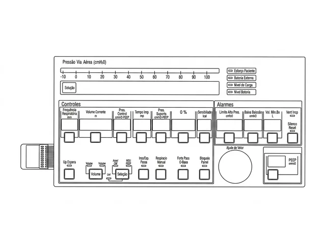 Teclado de Membrana para Ventilador CareFusion LTV 1200 - Vista 2