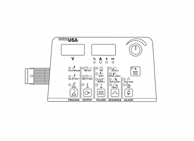 Teclado de Membrana para Máquina Miller Dynasty - Vista 2