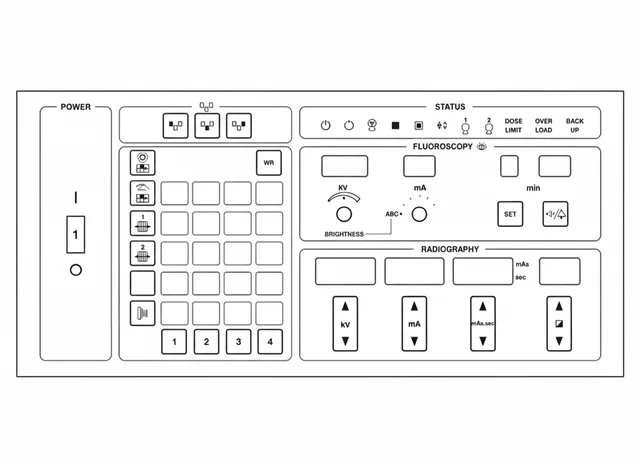 Painel de Membrana para Equipamento Gerador de Raio-X KXO-15E - Vista 2