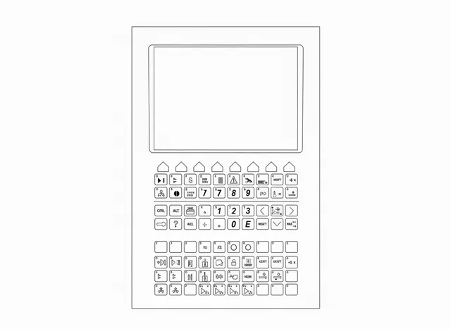 Painel de Membrana para Injetora Romi Control Master 9 - Vista 2