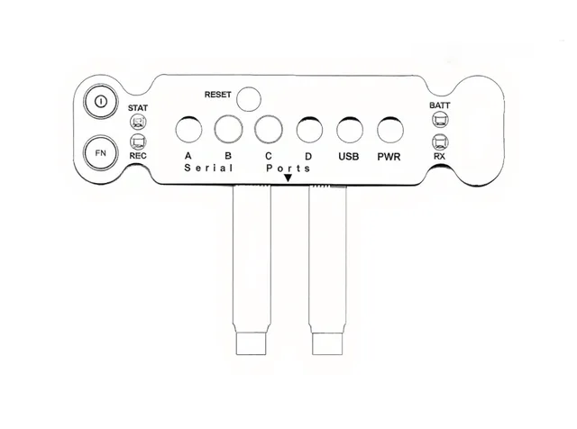 Teclado de Membrana para GPS Topcon Hiper Lite - Vista 2
