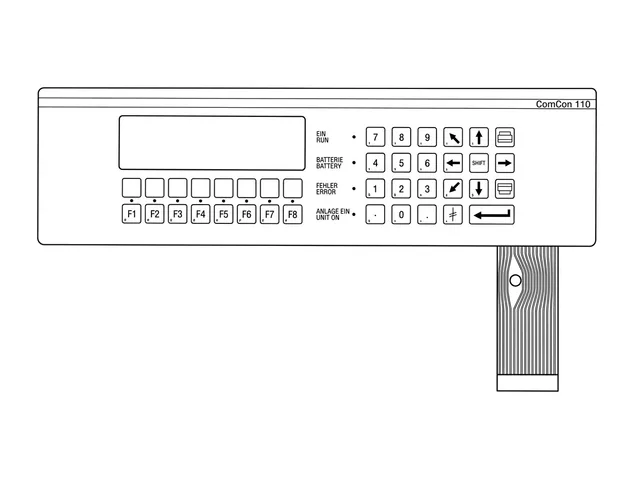 Teclado de Membrana para Máquina Berthel ComCon 110 - Vista 2