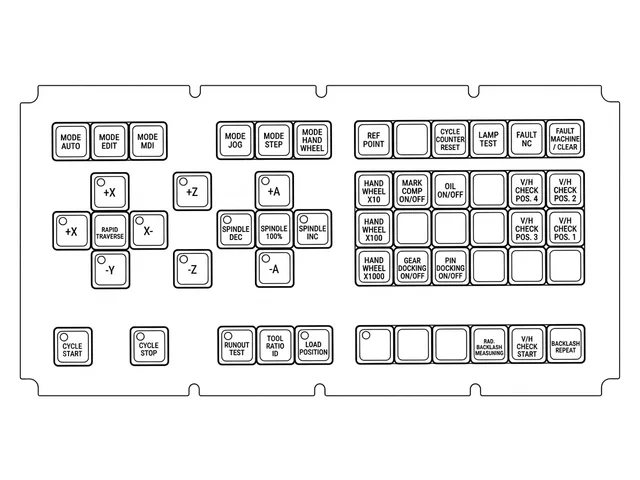 Painel de Membrana para Fanuc A02B-0099-C161/E - Vista 2