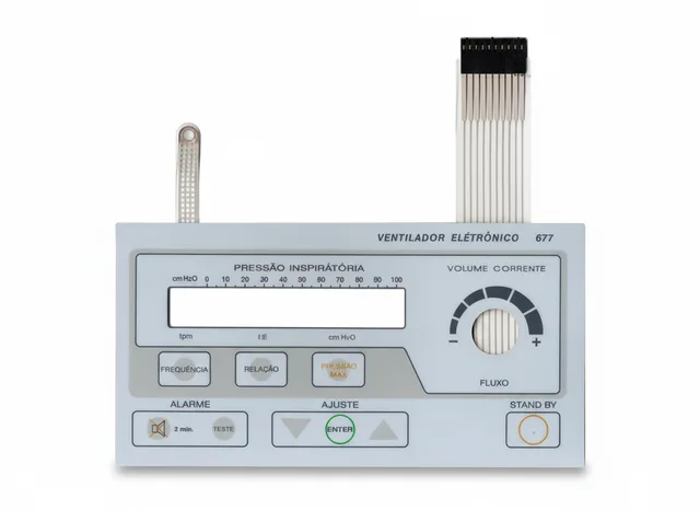 Teclado de Membrana para Ventilador Eletrônico 677 K. Takaoka