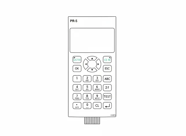 Teclado de Membrana para Handset Allen Coding PR-5 - Vista 2