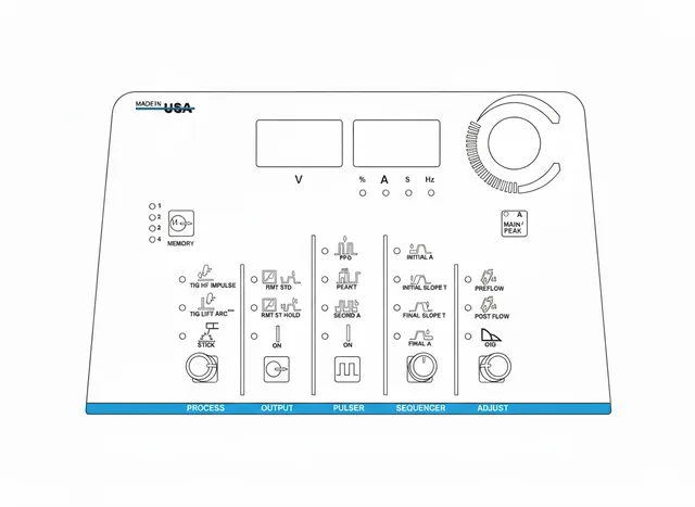 Painel de Membrana para Máquina Miller Dynasty 350 700 - Vista 2