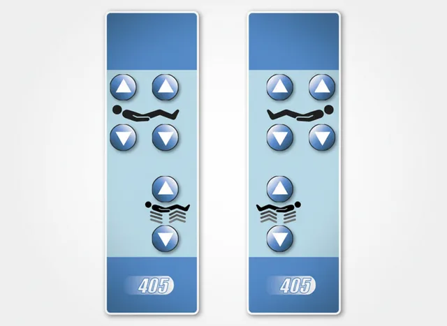 Painel de Membrana para Cama Hospitalar Hill-Rom 405