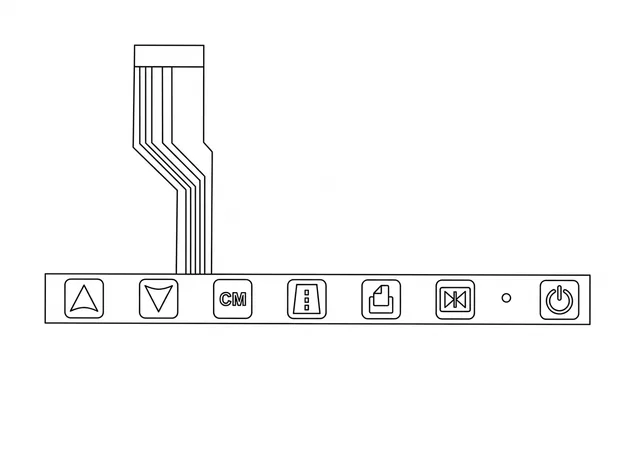 Teclado de Membrana para Ultrassom Bard Site Rite 5 - Vista 2