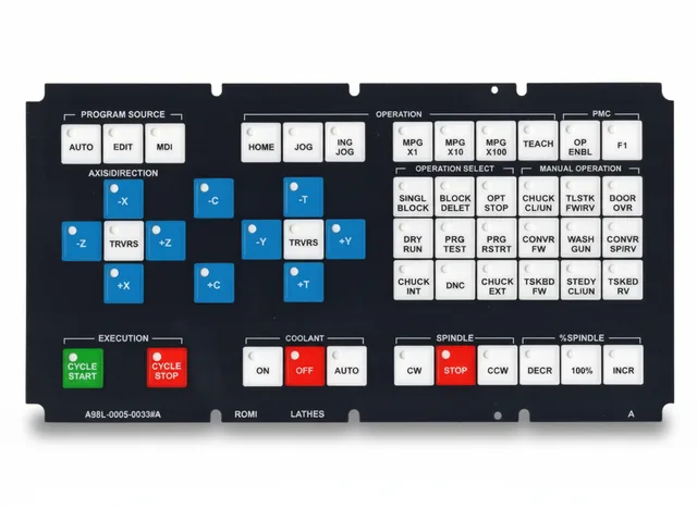 Painel de Membrana para Fanuc A98L-0005-0033#A