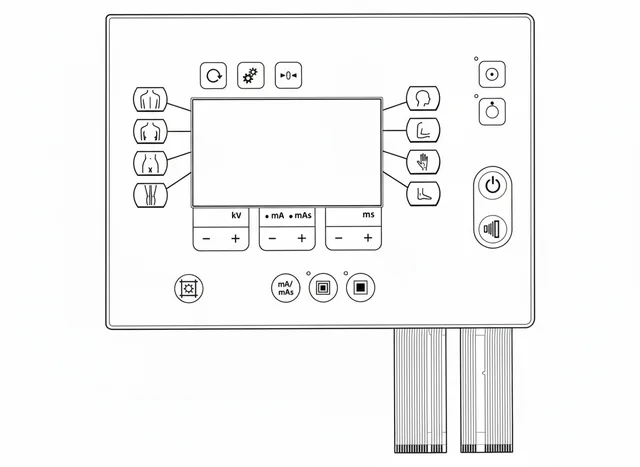 Teclado de Membrana para Aparelho de Raio-X VMI - Vista 2