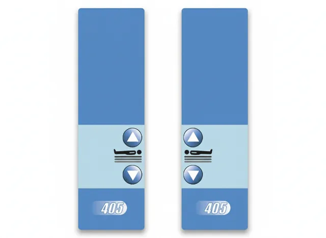Painel de Membrana para Cama Hospitalar Hill-Rom 405 (Simplificado)