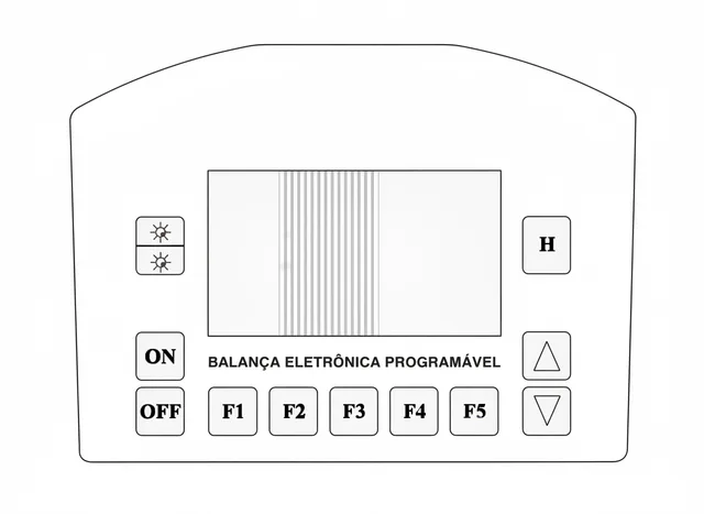 Teclado de Membrana para Balança PTM Graphic - Vista 2