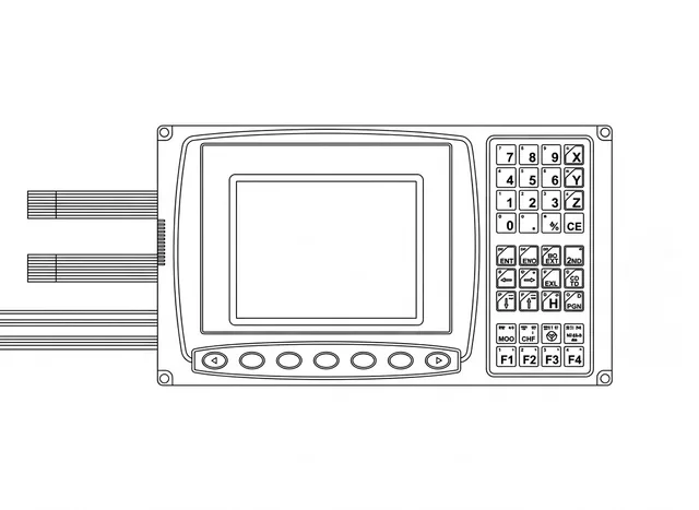 Teclado de Membrana para IHM MCS 570 - Tornos Logic Diplomat e Nardini - Vista 2