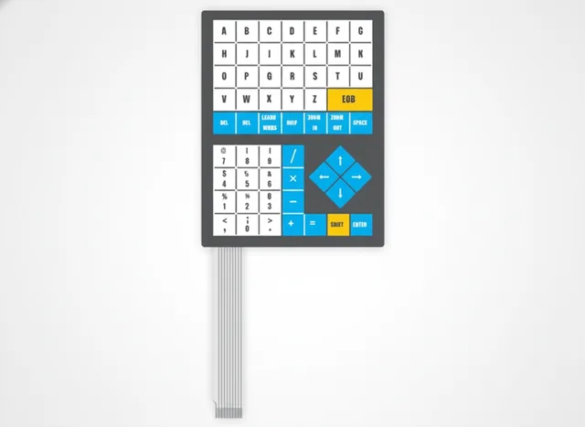 Teclado de Membrana para CNC Romi Mach 9 - 57 Teclas