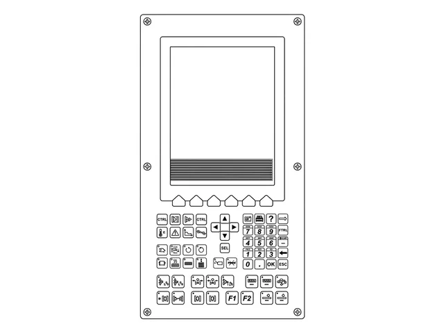 Teclado de Membrana para Injetora Romi CM10 Vertical. - Vista 2