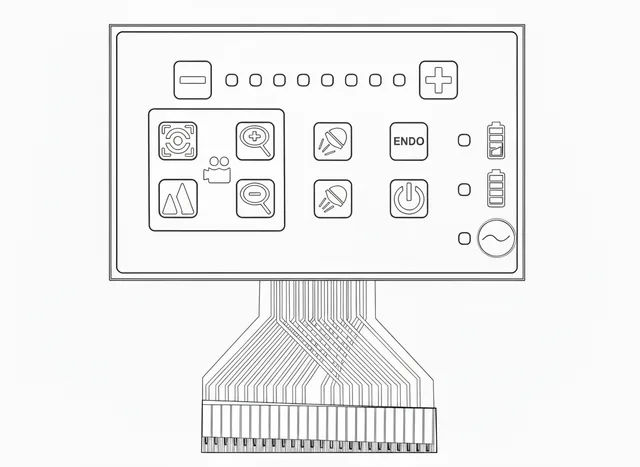 Teclado de Membrana para Foco Cirúrgico Baumer Quanta - Vista 2