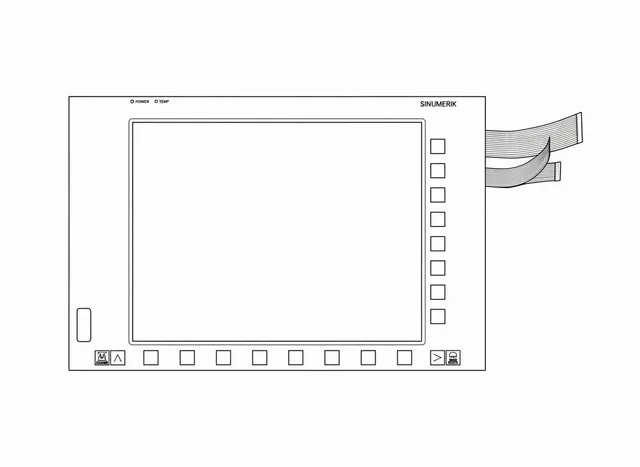 Teclado de Membrana para CNC Siemens Sinumerik OP 15 - Vista 2