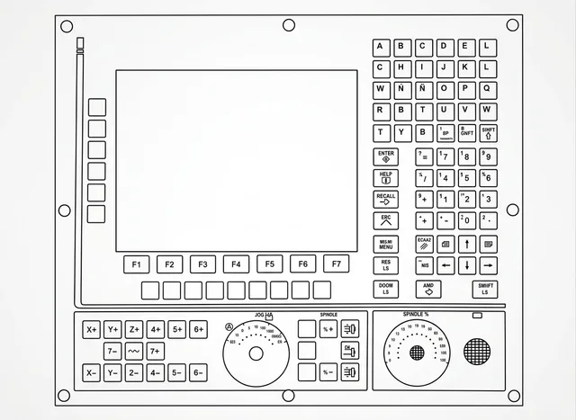 Teclado de Membrana para CNC Fagor 8055i - Vista 2