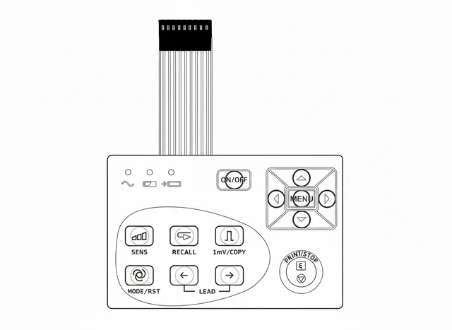 Teclado de Membrana para Eletrocardiógrafo Edan SE-3 - Vista 2