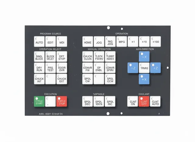 Painel Membrana para CNC FANUC A98L-0001-0524#DA