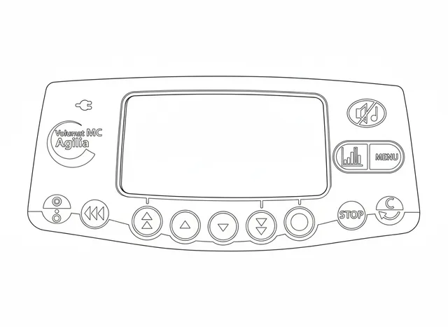 Teclado de Membrana para Bomba de Infusão Fresenius Kabi Volumat MC Agilia - Vista 2