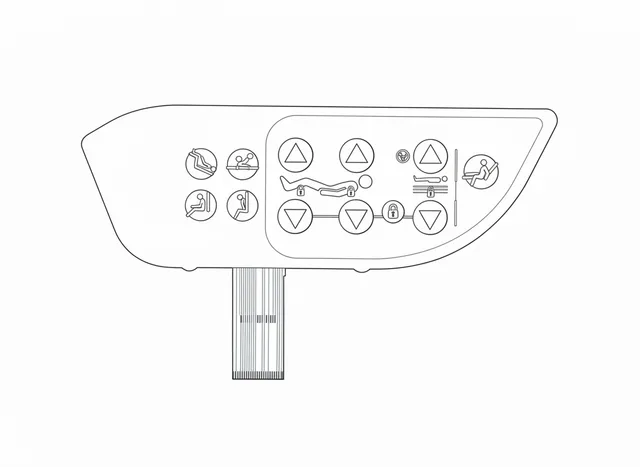 Teclado de Membrana para Cama Hill-Rom HR 900 - Vista 2