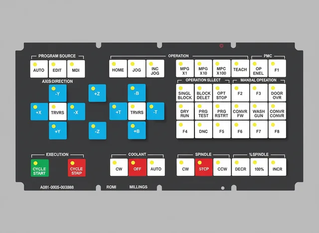 Painel Membrana para CNC A98L-0005-0033#B