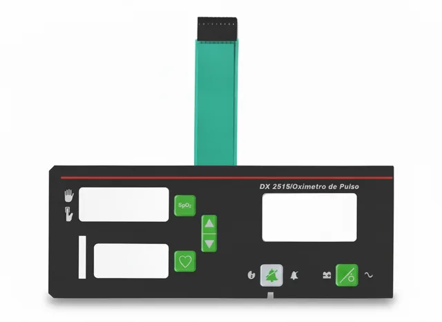 Teclado de Membrana para Oxímetro de Pulso DX-2515 Dixtal