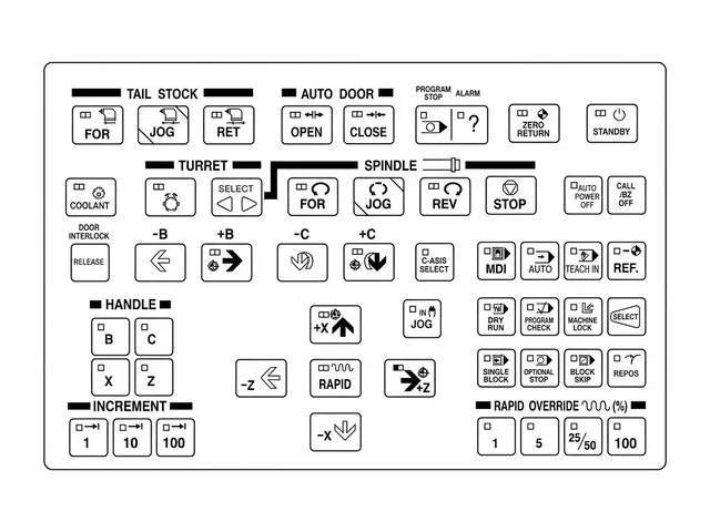 Painel de Membrana para Torno CNC Hyundai Kia KIT400 - Vista 2