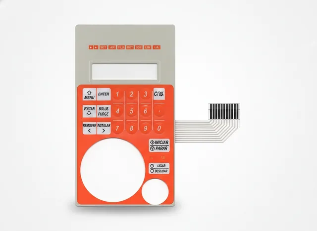 Teclado de Membrana para Bomba de Infusão Biosensor FlexPump BSV 700