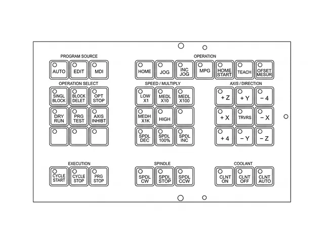 Painel Membrana para CNC Polaris Fanuc - Vista 2