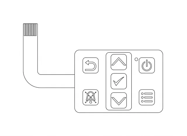 Teclado de Membrana para Oxímetro de Pulso Nellcor PM10N - Vista 2