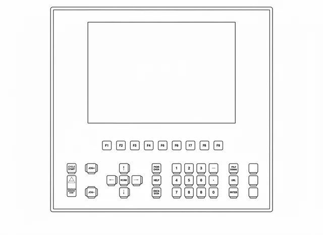 Teclado de Membrana para Máquina Eletroerosão Agie - Vista 2