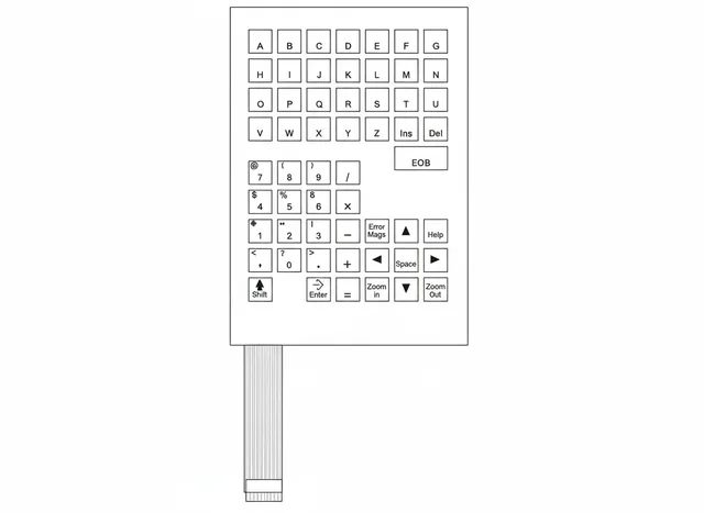 Teclado de Membrana para CNC Romi Mach 9 - Vista 2