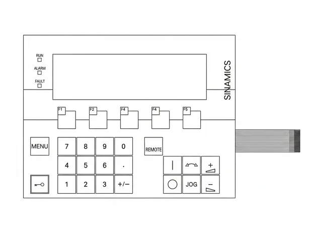 Teclado de Membrana para IHM SINAMICS AOP30 6SL3055-0AA00-4CA3 6SL3 055-0AA00-4CA3 - Vista 2