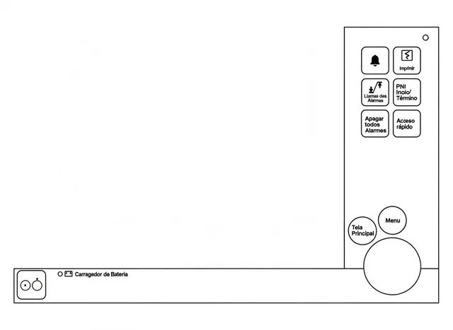 Painel de Membrana para Monitor Multiparamétrico Dräger Infinity Vista - Vista 2