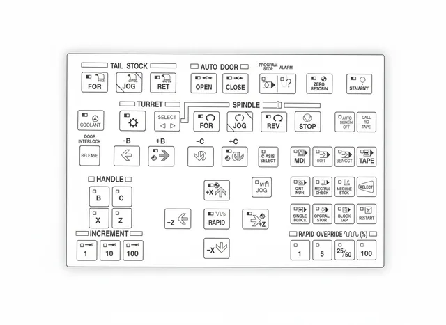 Painel de Membrana para Torno CNC Hyundai Kia KIT450 SKT 21 - Vista 2