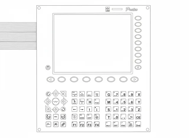 Teclado de Membrana para CNC MCS Proteo Vertical - Vista 2
