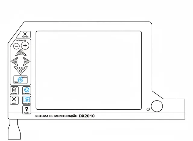 Teclado de Membrana para Monitor Multiparamétrico Dixtal DX2010 - Vista 2