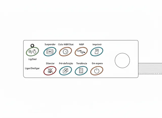 Teclado de Membrana para Monitor Cardíaco Criticare CSI 8100 - Vista 2