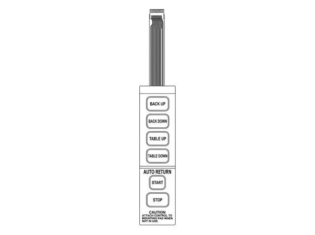 Teclado de Membrana para Controle Midmark - Vista 2